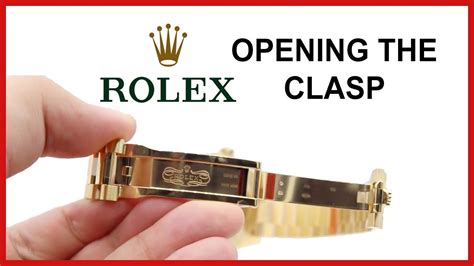 how to open a rolex watch clasp